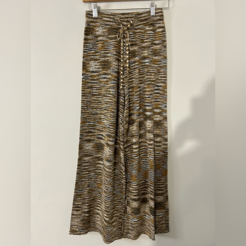 Honey Punch Multi Color Knit Sweater Pants‎ with Drawstring